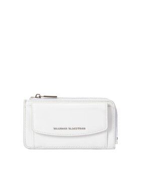 BRANDON BLACKWOOD Dreux White Large Clutch Zip Wallet NEW NWT